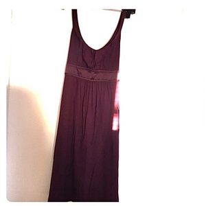 Burgundy scoopneck tank dress